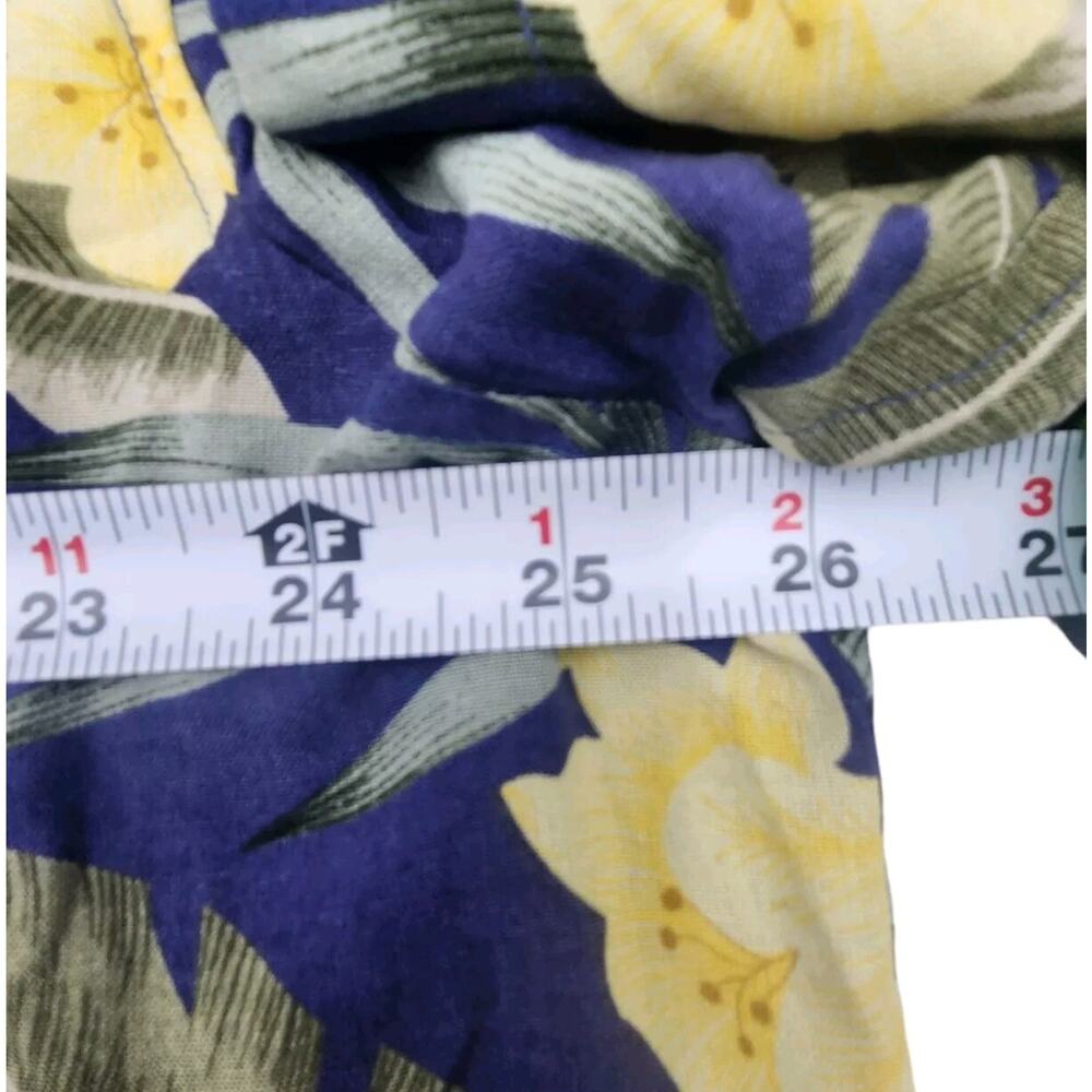 Paradise Coves Hawaiian Shirt 100% Silk Tropical Floral Button Down Mens XL - Picture 10 of 10